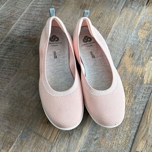 Women’s Clarks Cloudsteppers Ayla Paige Slip-On Shoes Light Pink Size 8.5